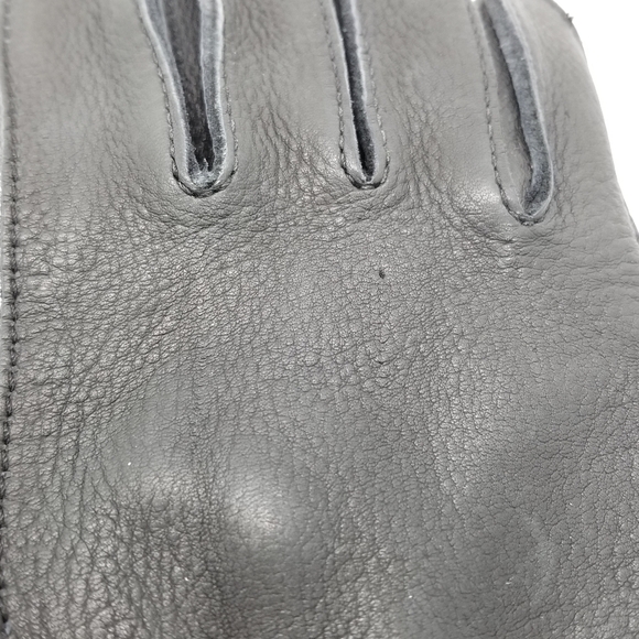 dark gray deer skin gloves size 7 - Picture 5 of 7
